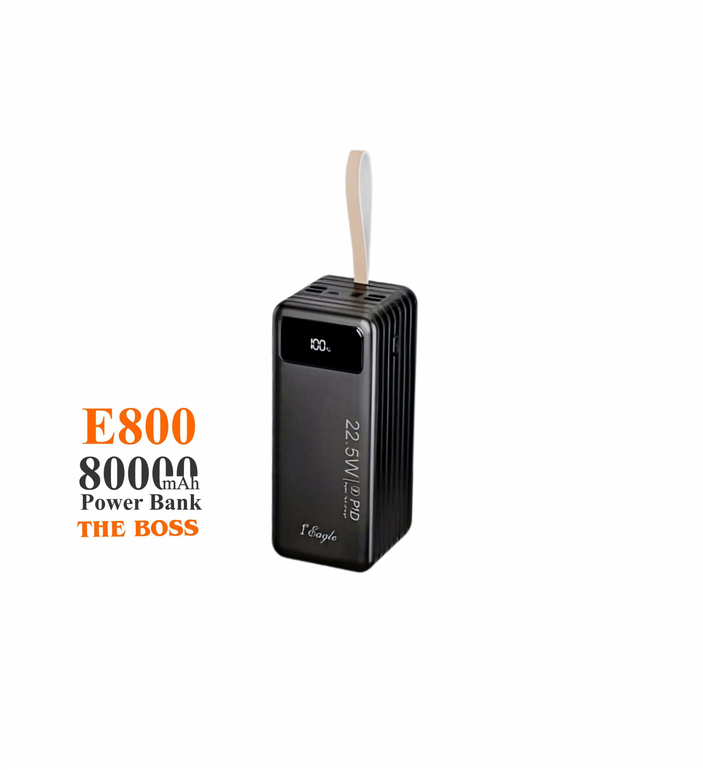 E800 Power Bank (80,000mAh)  PD Super Fast Charging with Cables  NEW ARRIVAL view 3