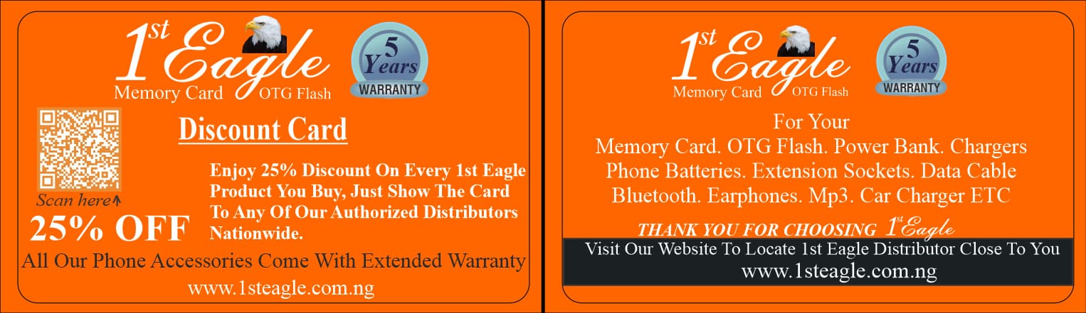 Discount card 25% Off