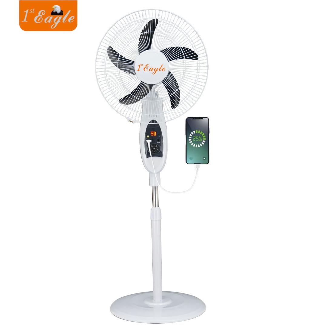 Rechargeable Standing Fans with USB Port  For Charging Phones and Remote Control
