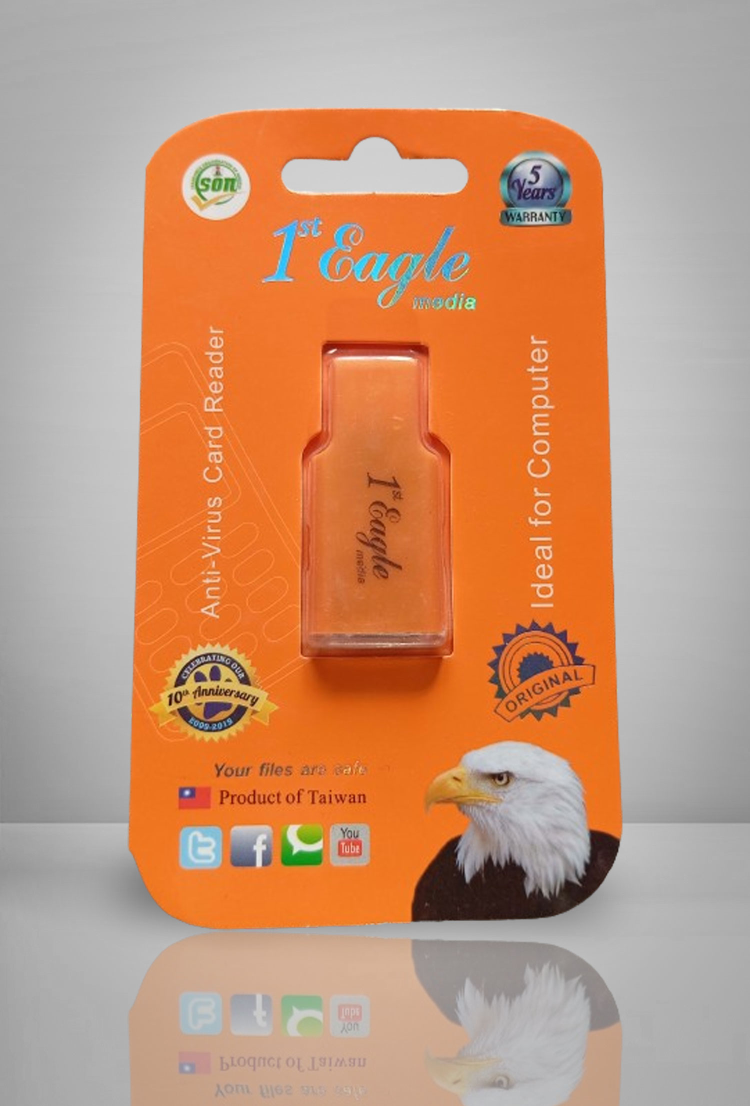 Single USB Card Reader view 2